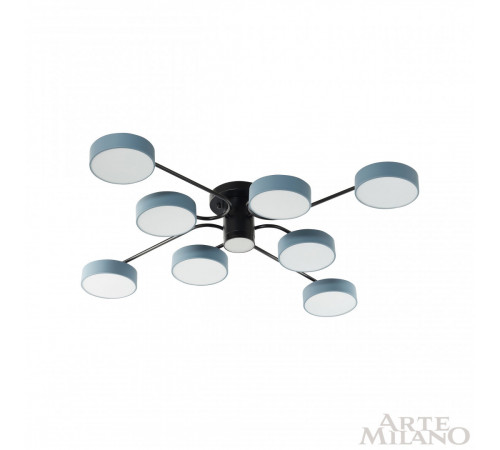 Потолочная люстра Arte Milano Ferrara 253039/8+1 Bk/Gr Потолочная люстра Arte Milano Ferrara 253039/8+1 Bk/Gr