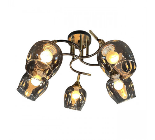 Потолочная люстра Seven Fires Mouzes SF3328/5C-CF-FGD-SMK Потолочная люстра Seven Fires Mouzes SF3328/5C-CF-FGD-SMK