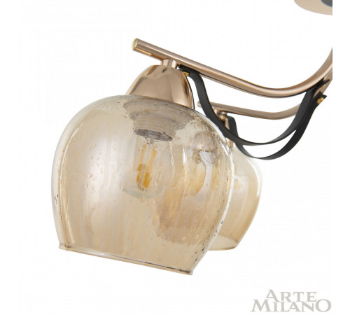 Потолочная люстра Arte Milano Amalfi 322306/5 FG+BK Потолочная люстра Arte Milano Amalfi 322306/5 FG+BK