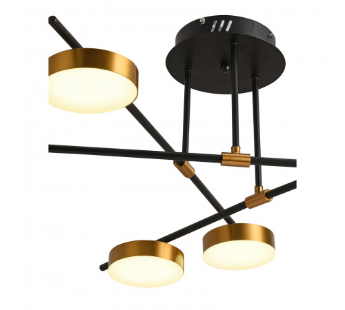 Потолочная люстра Natali Kovaltseva LED LAMPS 81101/6C GOLD BLACK Потолочная люстра Natali Kovaltseva LED LAMPS 81101/6C GOLD BLACK
