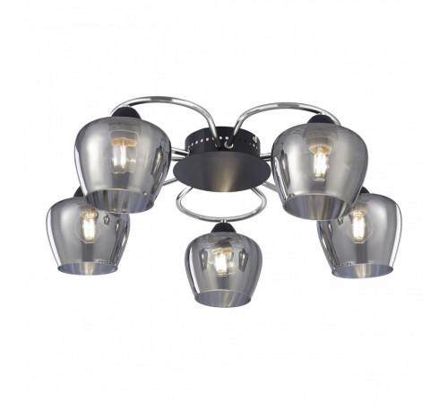 Потолочная люстра Arte Milano Amalfi 321508/5 CR+BK Потолочная люстра Arte Milano Amalfi 321508/5 CR+BK
