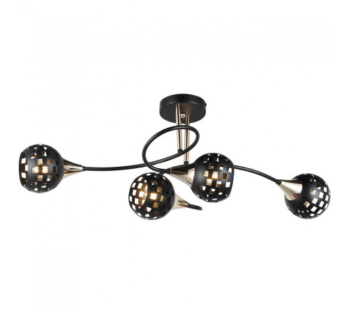 Потолочная люстра IMEX MD.19074-4-S-BK+FGD