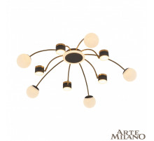 Потолочная люстра Arte Milano 272040/10 BK/GD