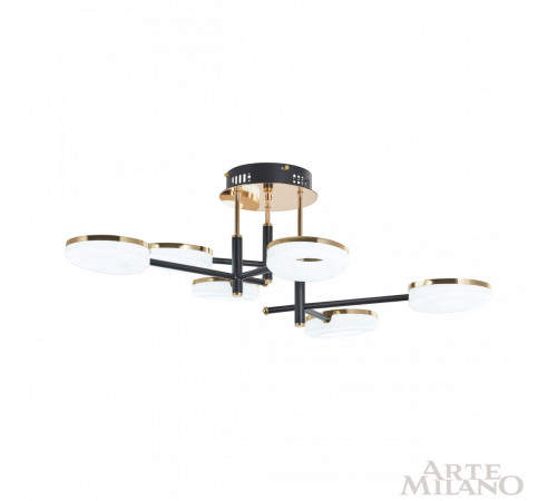 Потолочная люстра Arte Milano Ferrara 272999/6 BK/GD Потолочная люстра Arte Milano Ferrara 272999/6 BK/GD