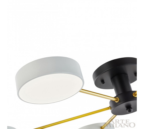 Потолочная люстра Arte Milano Ferrara 252006/6 Bk/Wh Потолочная люстра Arte Milano Ferrara 252006/6 Bk/Wh