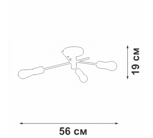 Потолочная люстра Vitaluce V3964-1/3PL Потолочная люстра Vitaluce V3964-1/3PL