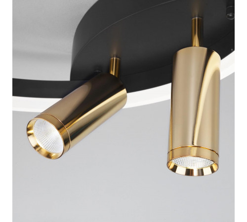 Потолочная люстра Eurosvet Luminari 90247/3 черный/золото Smart