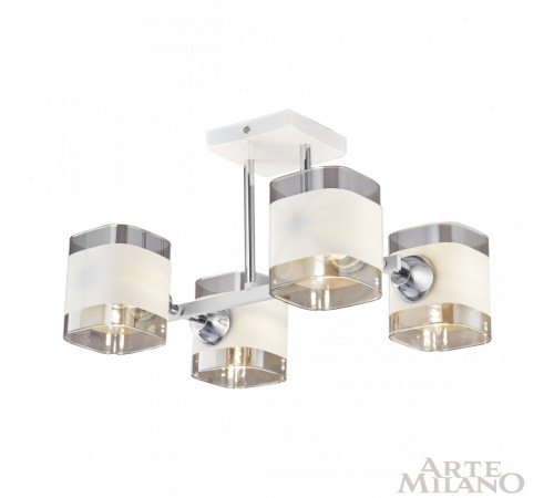 Потолочная люстра Arte Milano Amalfi 329809/4 WH+CR Потолочная люстра Arte Milano Amalfi 329809/4 WH+CR