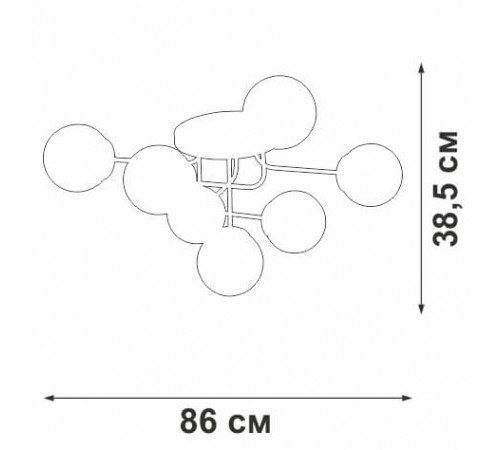 Потолочная люстра Vitaluce V3999-8/7PL