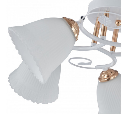 Потолочная люстра Arte Milano Amalfi 325395/5A WH+FG Потолочная люстра Arte Milano Amalfi 325395/5A WH+FG