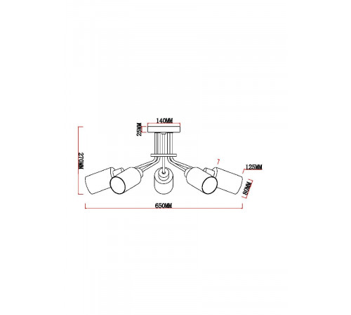 Потолочная люстра MyFar Linda MR1860-5C Потолочная люстра MyFar Linda MR1860-5C