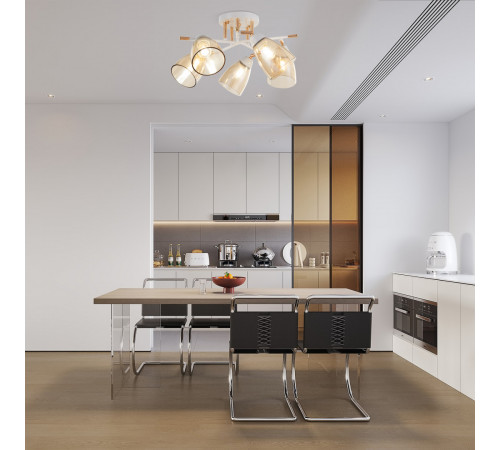 Потолочная люстра Arte Milano Amalfi 327410/5 FG+WH Потолочная люстра Arte Milano Amalfi 327410/5 FG+WH
