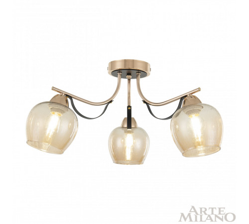 Потолочная люстра Arte Milano Amalfi 322306/3 FG+BK Потолочная люстра Arte Milano Amalfi 322306/3 FG+BK