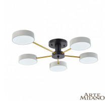 Потолочная люстра Arte Milano Ferrara 252006/5 Bk/Wh
