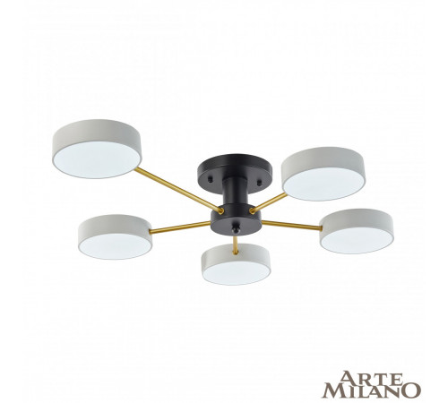 Потолочная люстра Arte Milano Ferrara 252006/5 Bk/Wh Потолочная люстра Arte Milano Ferrara 252006/5 Bk/Wh