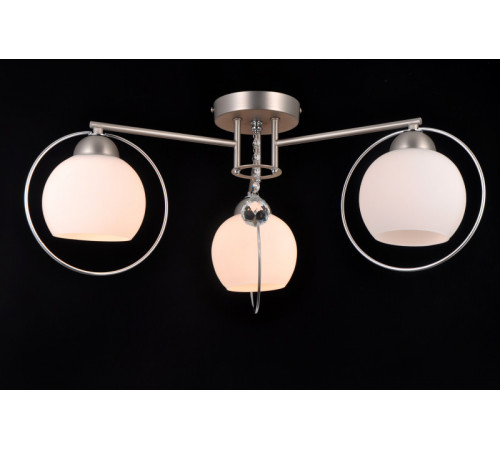 Накладная люстра Natali Kovaltseva SPHERE II 81051-3C SATIN NICKEL Накладная люстра Natali Kovaltseva SPHERE II 81051-3C SATIN NICKEL