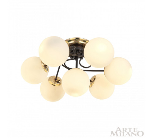 Потолочная люстра Arte Milano Neapolis 276408/6+1 BK/GD