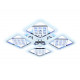 Потолочная светодиодная люстра Ambrella Light Acrylica Ice FA288