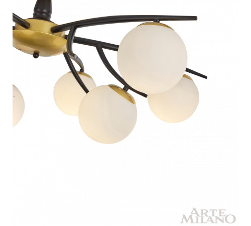 Потолочная люстра Arte Milano Neapolis 273408/9 BK/GD