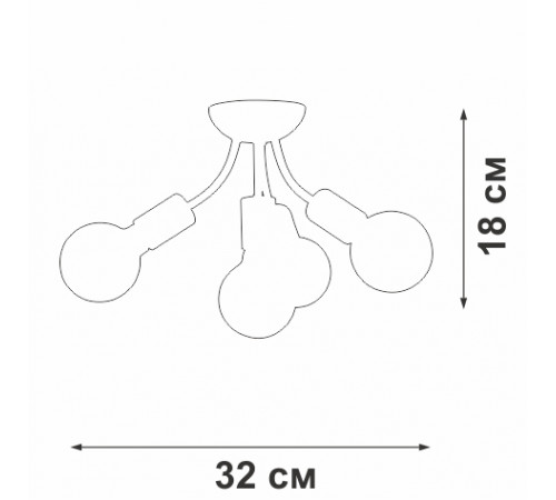 Потолочная люстра Vitaluce V3927-0/4PL Потолочная люстра Vitaluce V3927-0/4PL