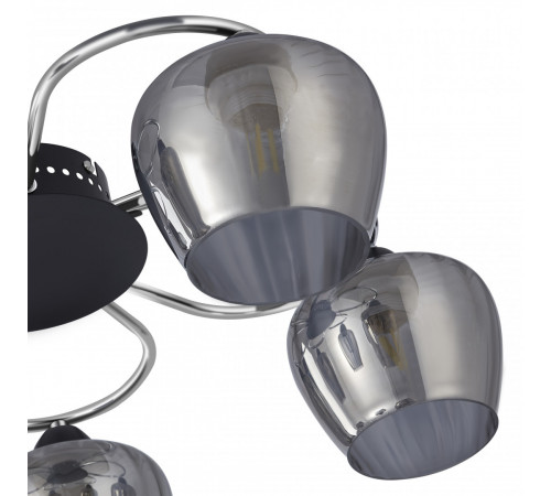 Потолочная люстра Arte Milano Amalfi 321508/5 CR+BK Потолочная люстра Arte Milano Amalfi 321508/5 CR+BK