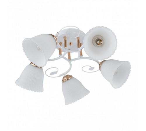 Потолочная люстра Arte Milano Amalfi 325395/5A WH+FG Потолочная люстра Arte Milano Amalfi 325395/5A WH+FG