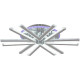Потолочная люстра Reluce 09824-3.3-06C CR (RGB)