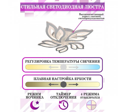 Потолочная люстра Natali Kovaltseva Sand LED LAMPS 81216 Потолочная люстра Natali Kovaltseva Sand LED LAMPS 81216