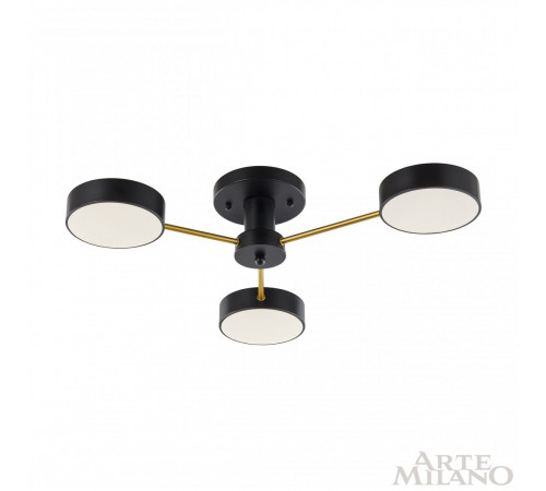 Потолочная люстра Arte Milano Ferrara 252006/3 Bk/Bk Потолочная люстра Arte Milano Ferrara 252006/3 Bk/Bk