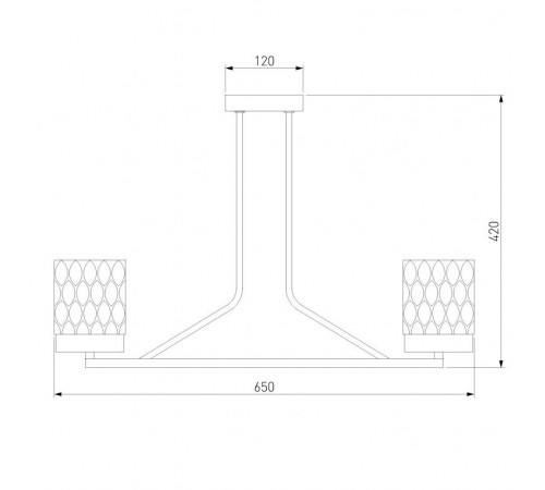 Потолочная люстра Eurosvet Calle 60127/6 латунь