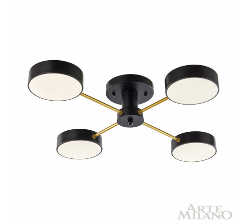 Потолочная люстра Arte Milano Ferrara 252006/4 Bk/Bk Потолочная люстра Arte Milano Ferrara 252006/4 Bk/Bk