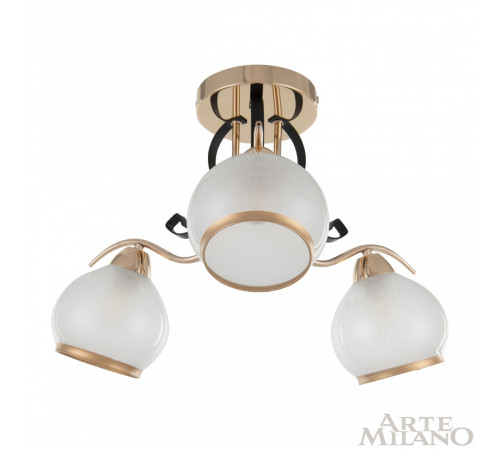 Потолочная люстра Arte Milano Amalfi 323306/3 FG+BK Потолочная люстра Arte Milano Amalfi 323306/3 FG+BK