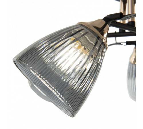 Потолочная люстра Arte Milano Amalfi 322610/5 BK+FG Потолочная люстра Arte Milano Amalfi 322610/5 BK+FG
