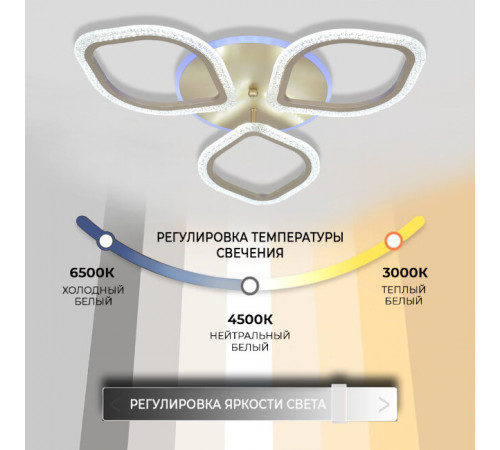 Потолочная люстра Seven Fires Lejv SF7068/4C-SGD-RGB Потолочная люстра Seven Fires Lejv SF7068/4C-SGD-RGB