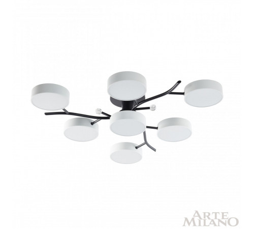 Потолочная люстра Arte Milano Ferrara 256606/6+1 Bk/Wh Потолочная люстра Arte Milano Ferrara 256606/6+1 Bk/Wh