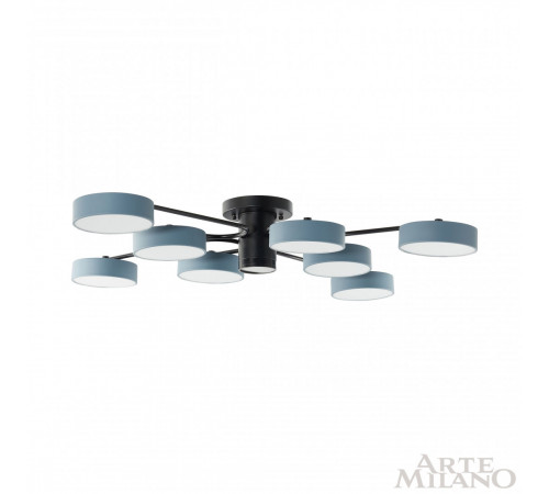 Потолочная люстра Arte Milano Ferrara 253039/8+1 Bk/Gr Потолочная люстра Arte Milano Ferrara 253039/8+1 Bk/Gr