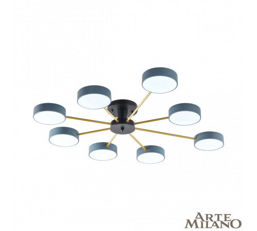 Потолочная люстра Arte Milano Ferrara 252006/8 Bk/Gr Потолочная люстра Arte Milano Ferrara 252006/8 Bk/Gr