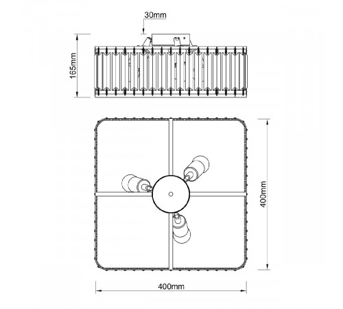 Потолочный светильник Escada Unona 2117/3