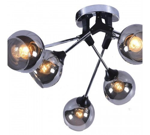 Потолочная люстра Seven Fires Ширли SF3308/6C-MBK-CR Потолочная люстра Seven Fires Ширли SF3308/6C-MBK-CR