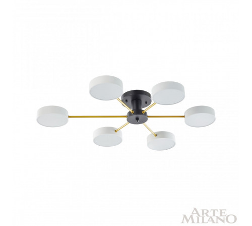 Потолочная люстра Arte Milano Ferrara 252006/6 Bk/Wh Потолочная люстра Arte Milano Ferrara 252006/6 Bk/Wh