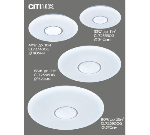 Потолочная люстра Citilux Санта CL723330G Потолочная люстра Citilux Санта CL723330G