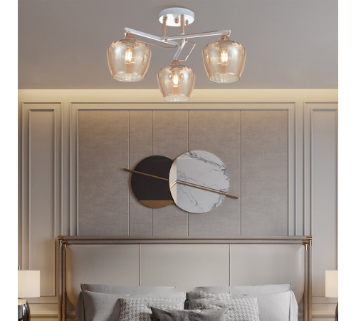 Потолочная люстра Arte Milano Amalfi 329508/3 WH+FG Потолочная люстра Arte Milano Amalfi 329508/3 WH+FG