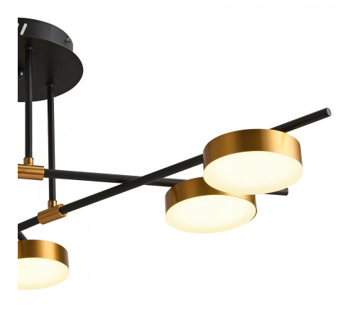 Потолочная люстра Natali Kovaltseva LED LAMPS 81101/6C GOLD BLACK Потолочная люстра Natali Kovaltseva LED LAMPS 81101/6C GOLD BLACK