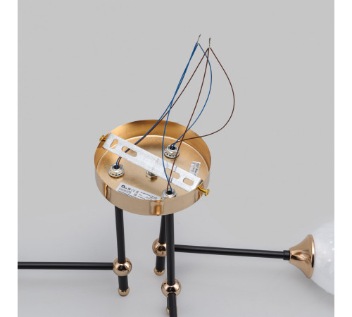 Потолочная люстра IMEX MD.4144-3-S-BK+FGD