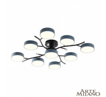 Потолочная люстра Arte Milano Ferrara 256606/8+1 Bk/Gr