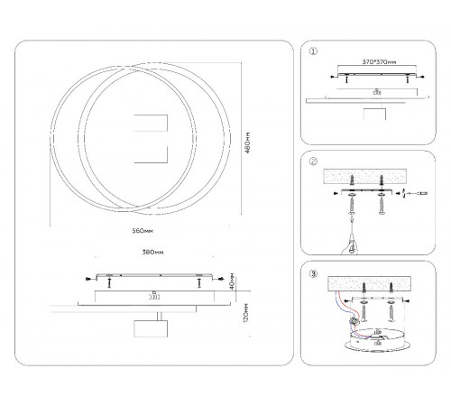 Потолочная люстра Ambrella Light Comfort LineTech FL51391 Потолочная люстра Ambrella Light Comfort LineTech FL51391