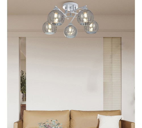 Потолочная люстра Arte Milano Amalfi 326508/5 WH+CR Потолочная люстра Arte Milano Amalfi 326508/5 WH+CR