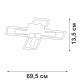Потолочная люстра Vitaluce V3031-7/4PL