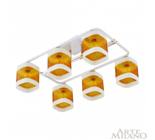 Потолочная люстра Arte Milano Amalfi 322008/6 WH+FG