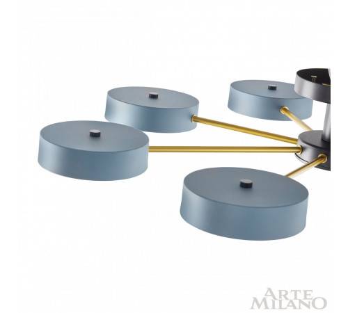 Потолочная люстра Arte Milano Ferrara 252006/8 Bk/Gr Потолочная люстра Arte Milano Ferrara 252006/8 Bk/Gr